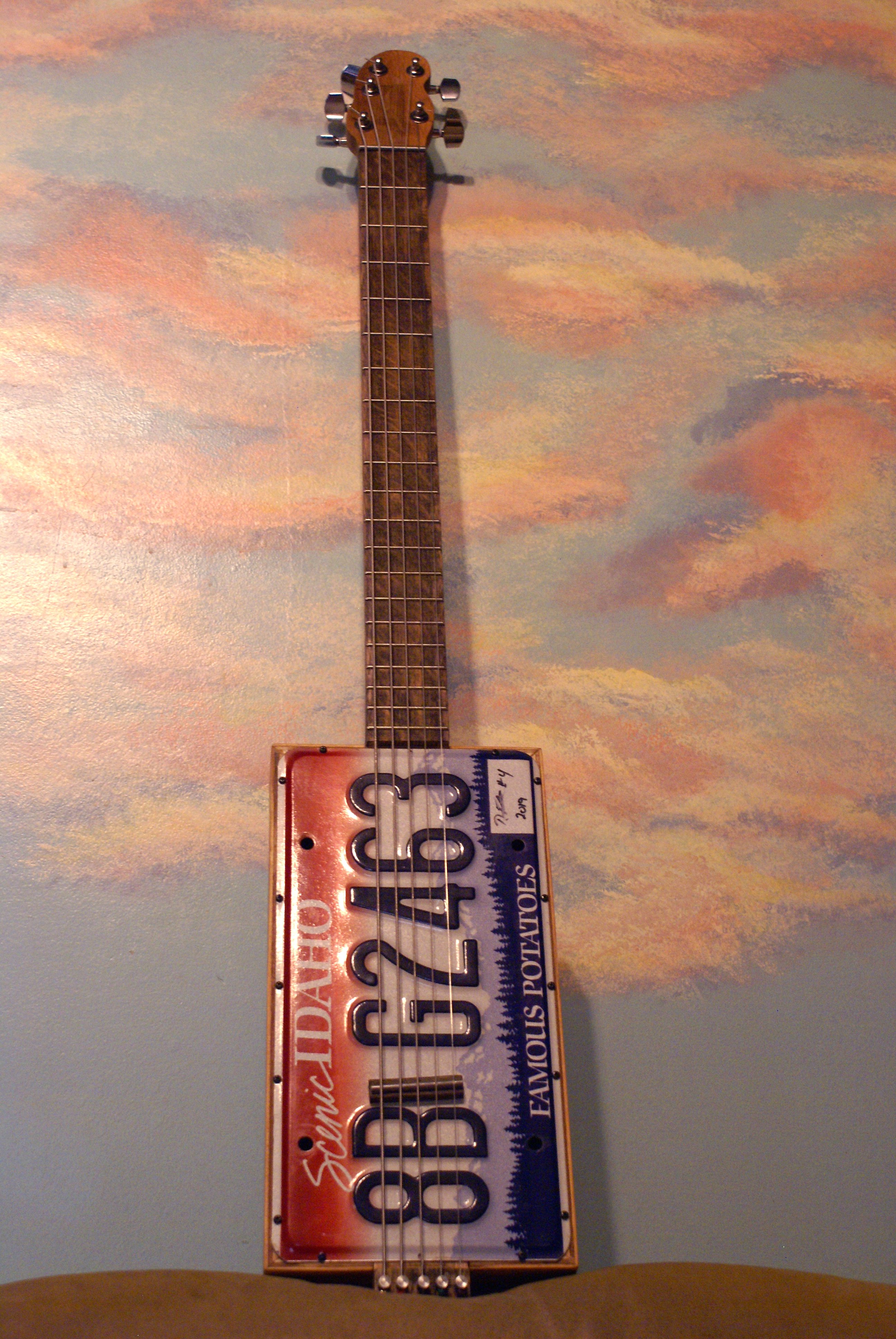 Baritone License Plate Guitar