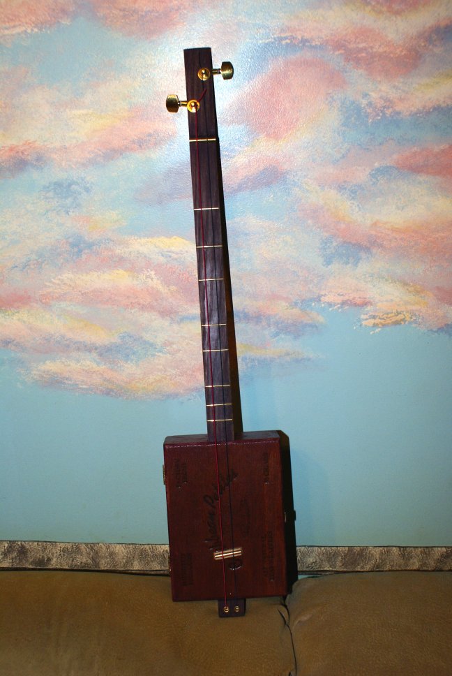 Purple Caribbean Petite Cigar Box Guitar